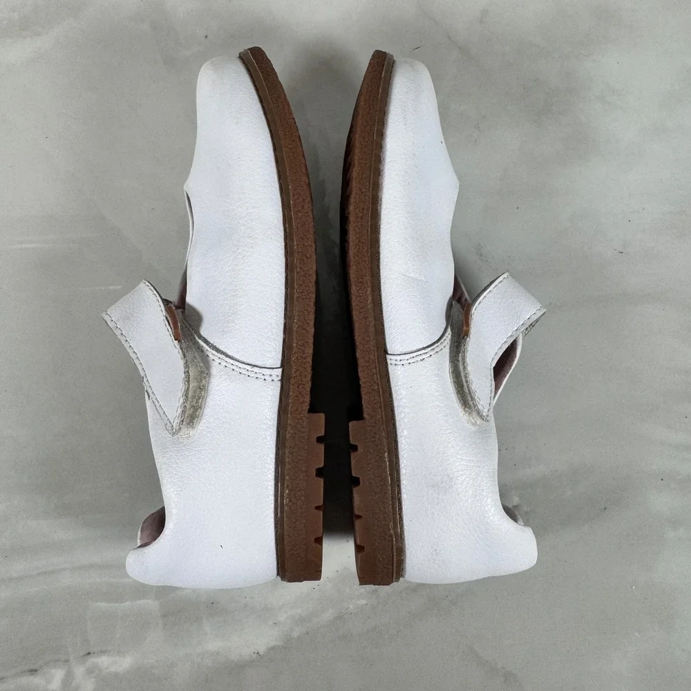 Pediped‎ White Leather Mary Jane Shoes Flex Fit Girl's EU 31 US 13-13.5